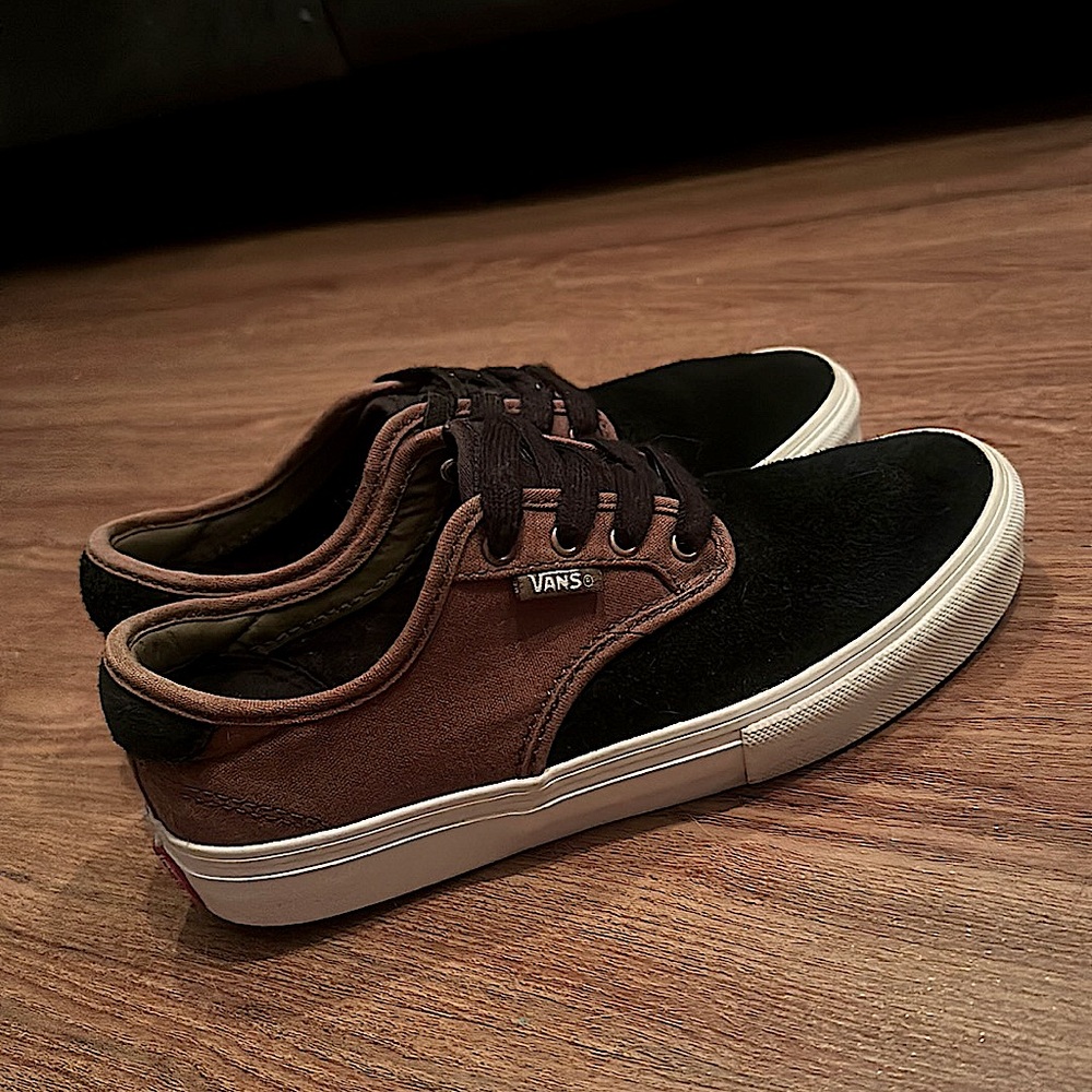 EUC Vans Chima Ferguson Pro Suede Black/ Teak UNISEX Shoes SK8 Brown 🛹
